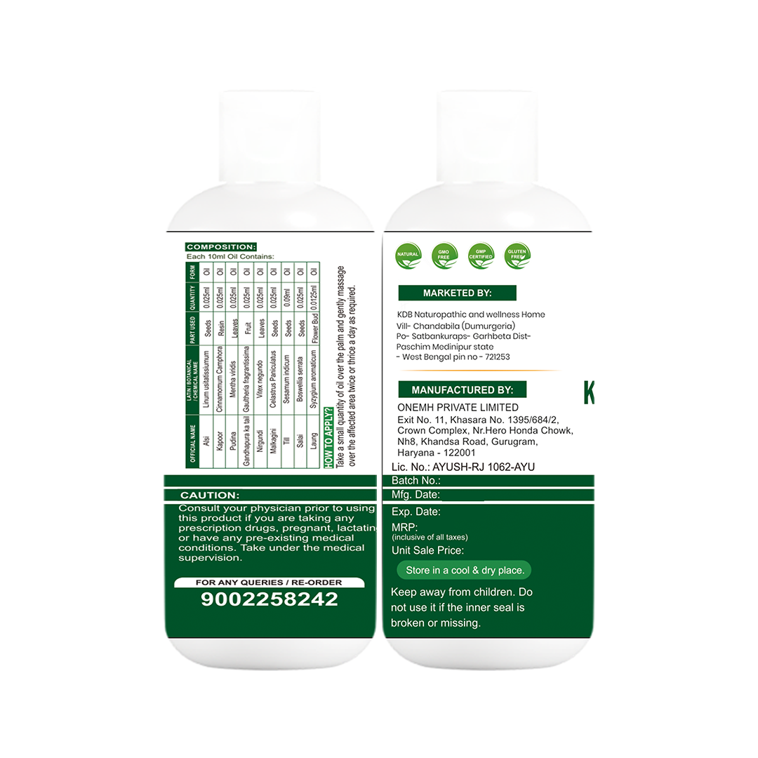 Pain Relief Oil | Herbal Blend for Joint & Muscle Relaxation