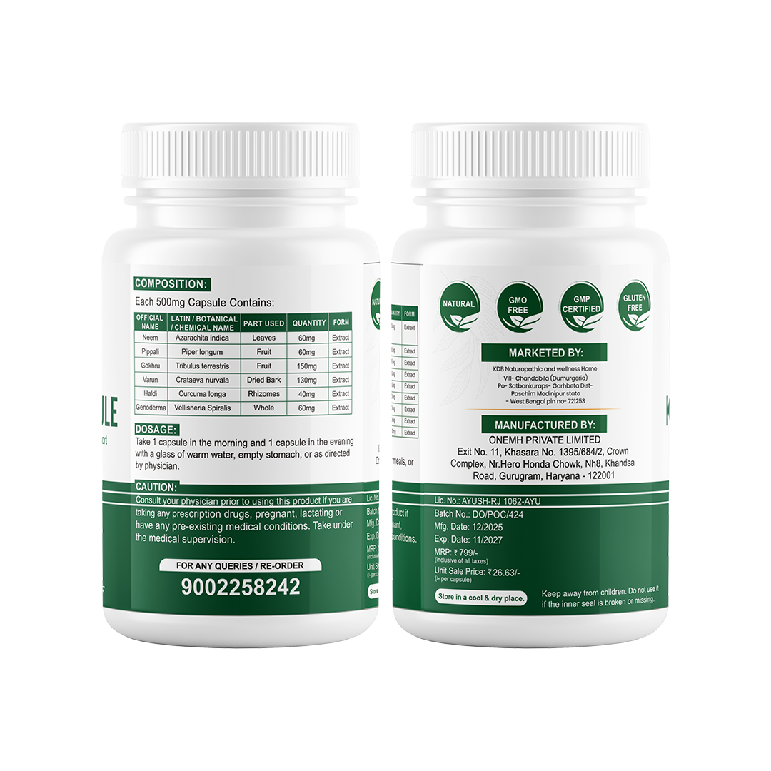 Kidney Detox Capsules | Ayurvedic Cleanse for Improved Kidney Function