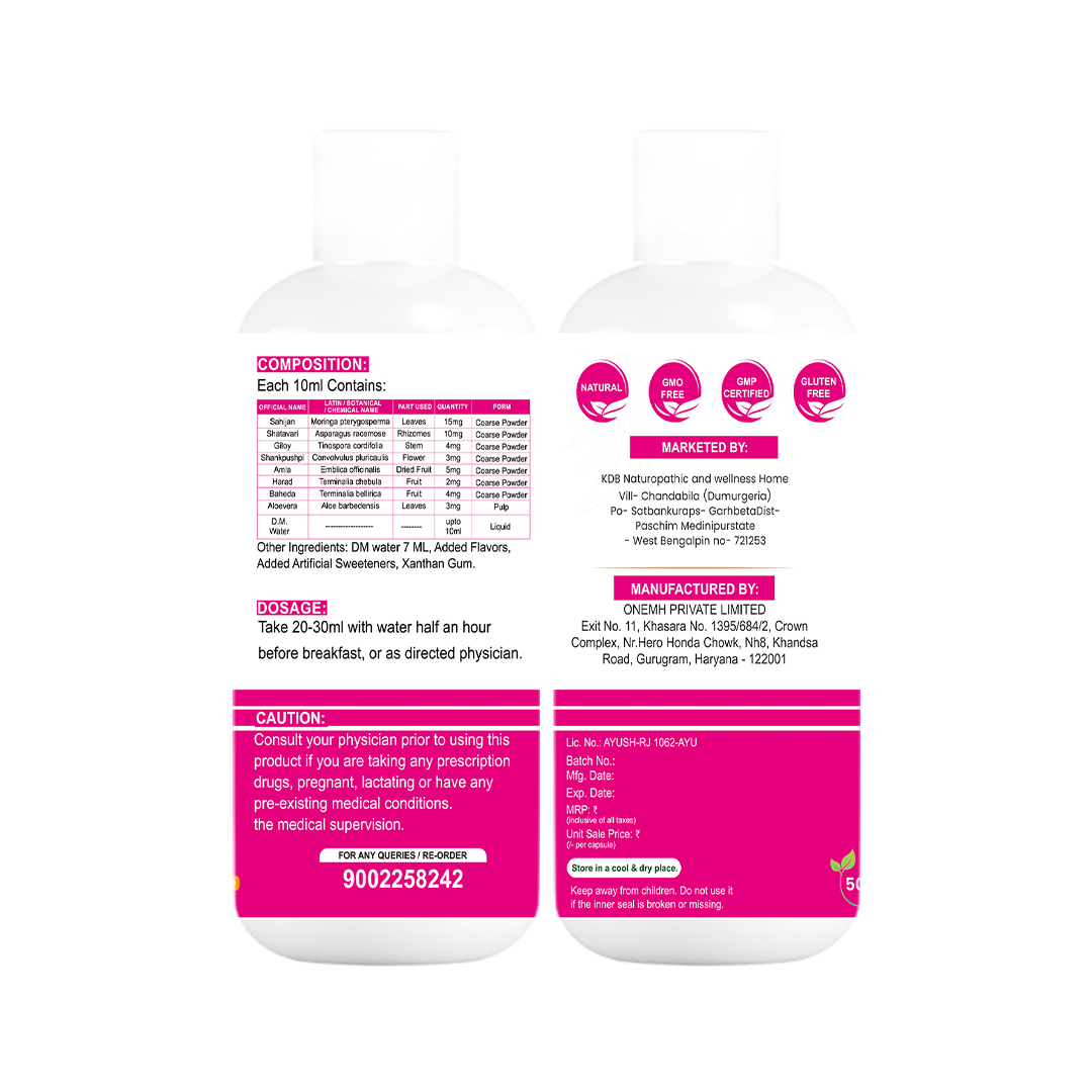 PCOS Balance Juice | Herbal Support for Hormonal Health & Cycle Regularity